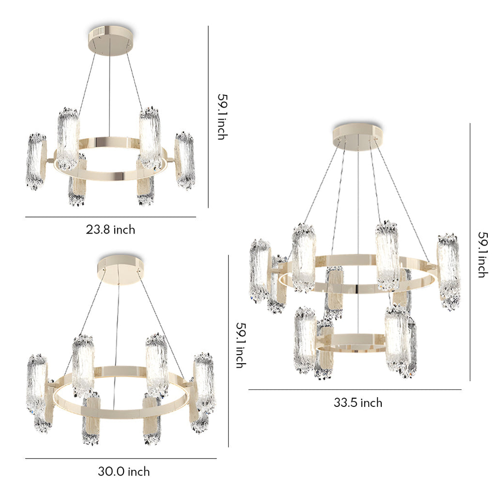 WINTHORPE METAL SCULPTURAL CEILING LUMINAIRE