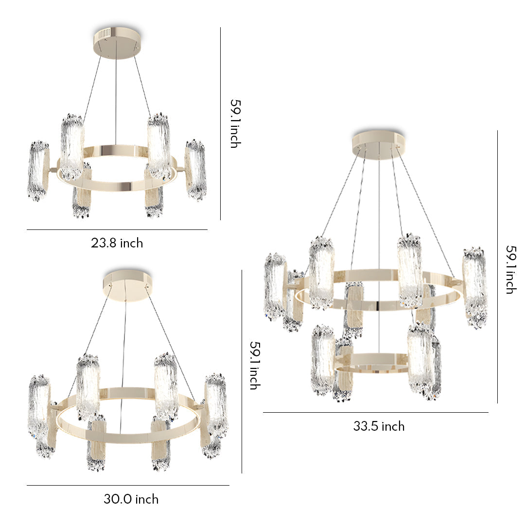 WINTHORPE METAL SCULPTURAL CEILING LUMINAIRE