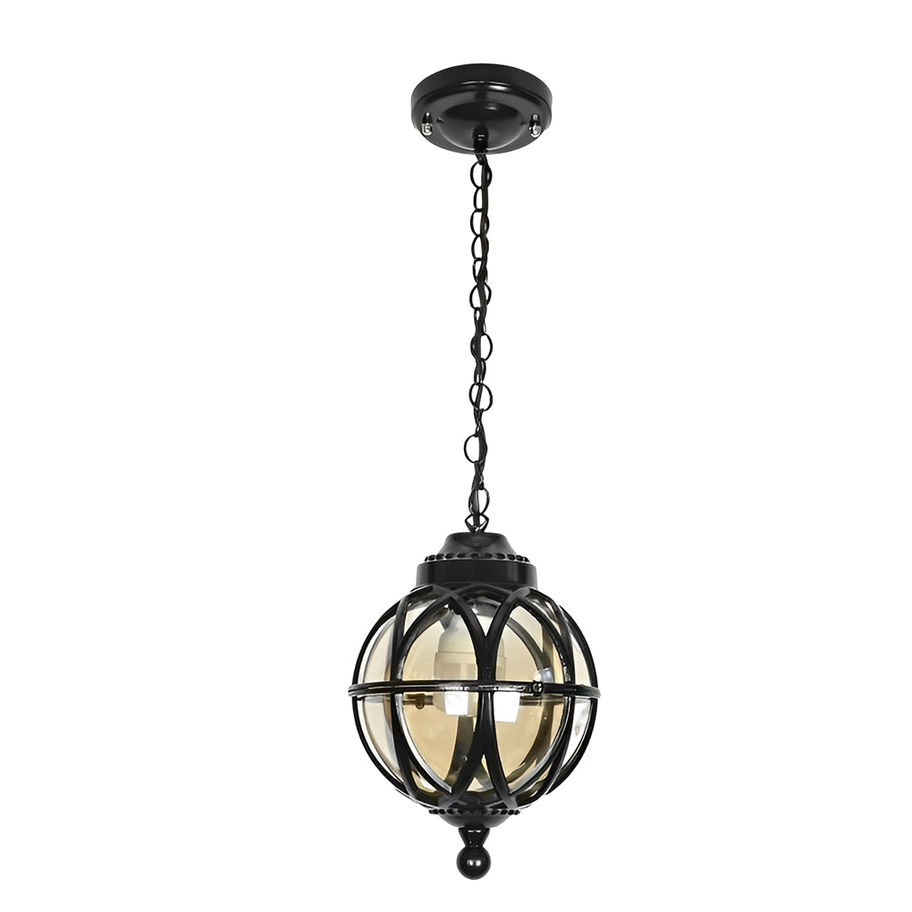 WINTHORPE METAL GLOBE OUTDOOR PENDANT LIGHT