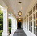 WINTHORPE METAL GLOBE OUTDOOR PENDANT LIGHT