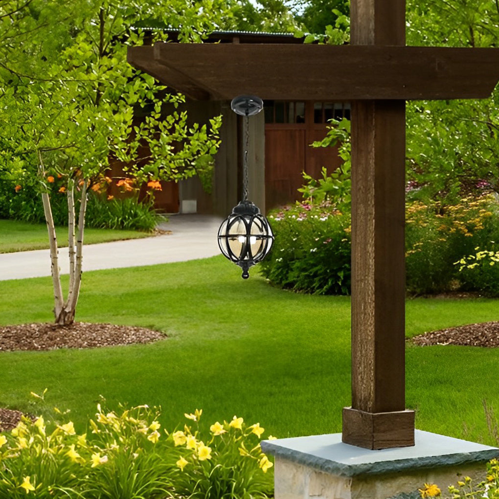 WINTHORPE METAL GLOBE OUTDOOR PENDANT LIGHT