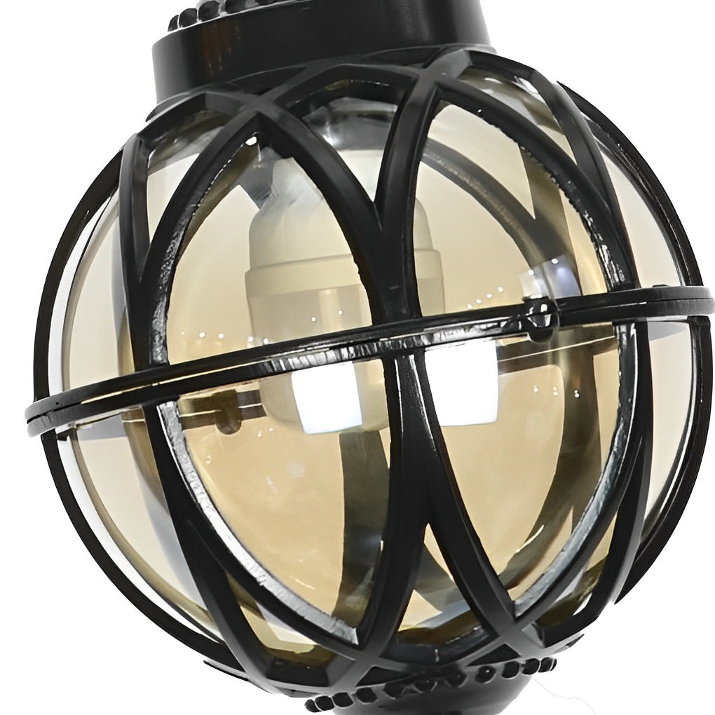 WINTHORPE METAL GLOBE OUTDOOR PENDANT LIGHT