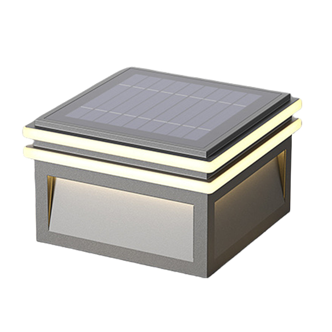 WINDSOR METAL SQUARE PIER LIGHTING, WATER-RESISTANT MINIMALIST DESIGN