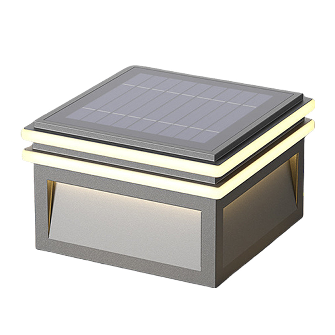 WINDSOR METAL SQUARE PIER LIGHTING, WATER-RESISTANT MINIMALIST DESIGN