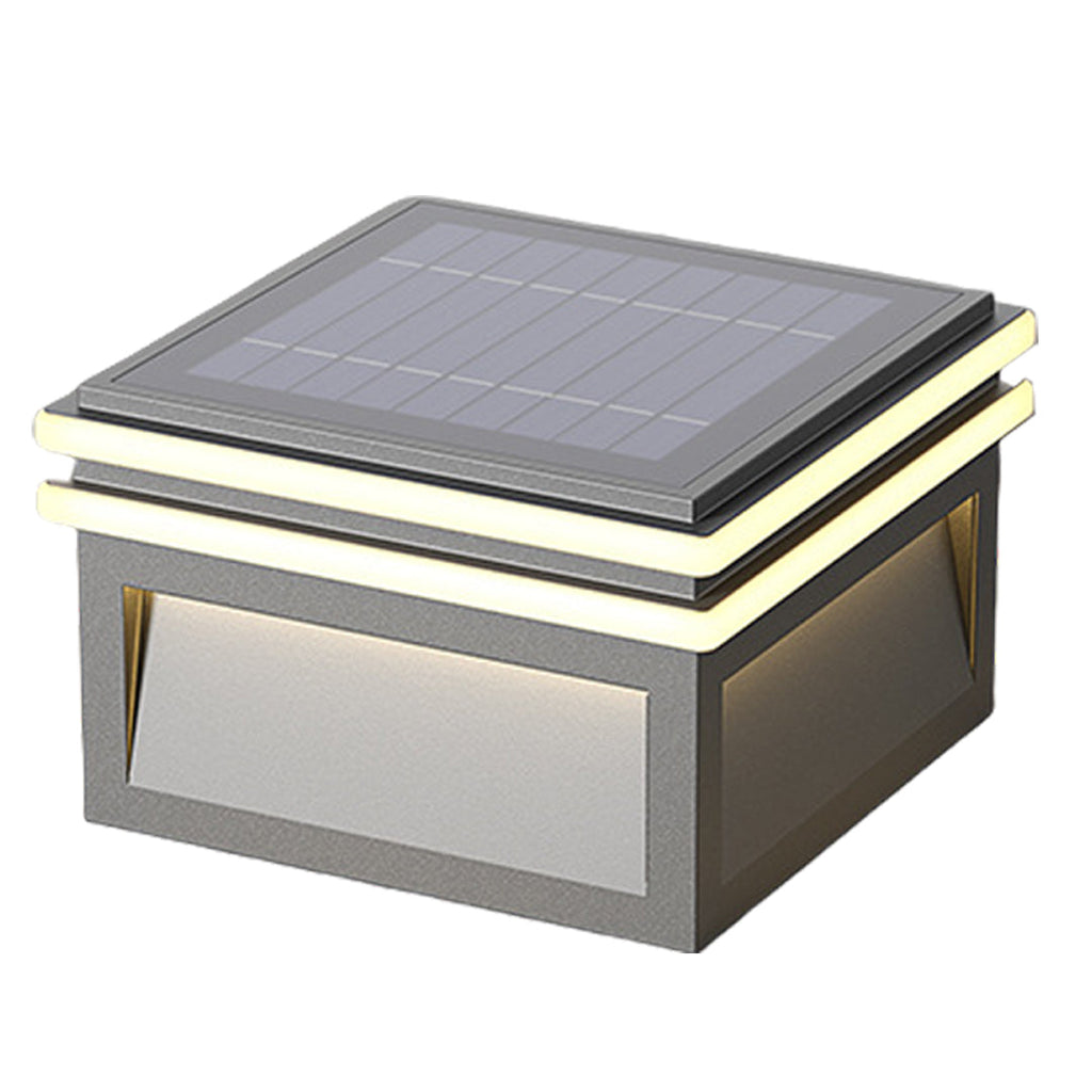 WINDSOR METAL SQUARE PIER LIGHTING, WATER-RESISTANT MINIMALIST DESIGN