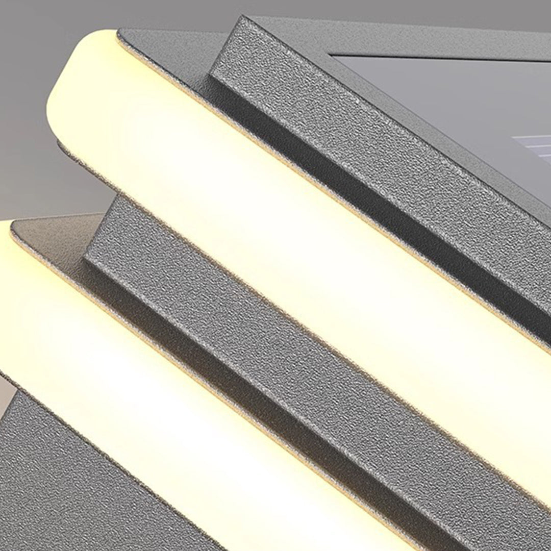 WINDSOR METAL SQUARE PIER LIGHTING, WATER-RESISTANT MINIMALIST DESIGN