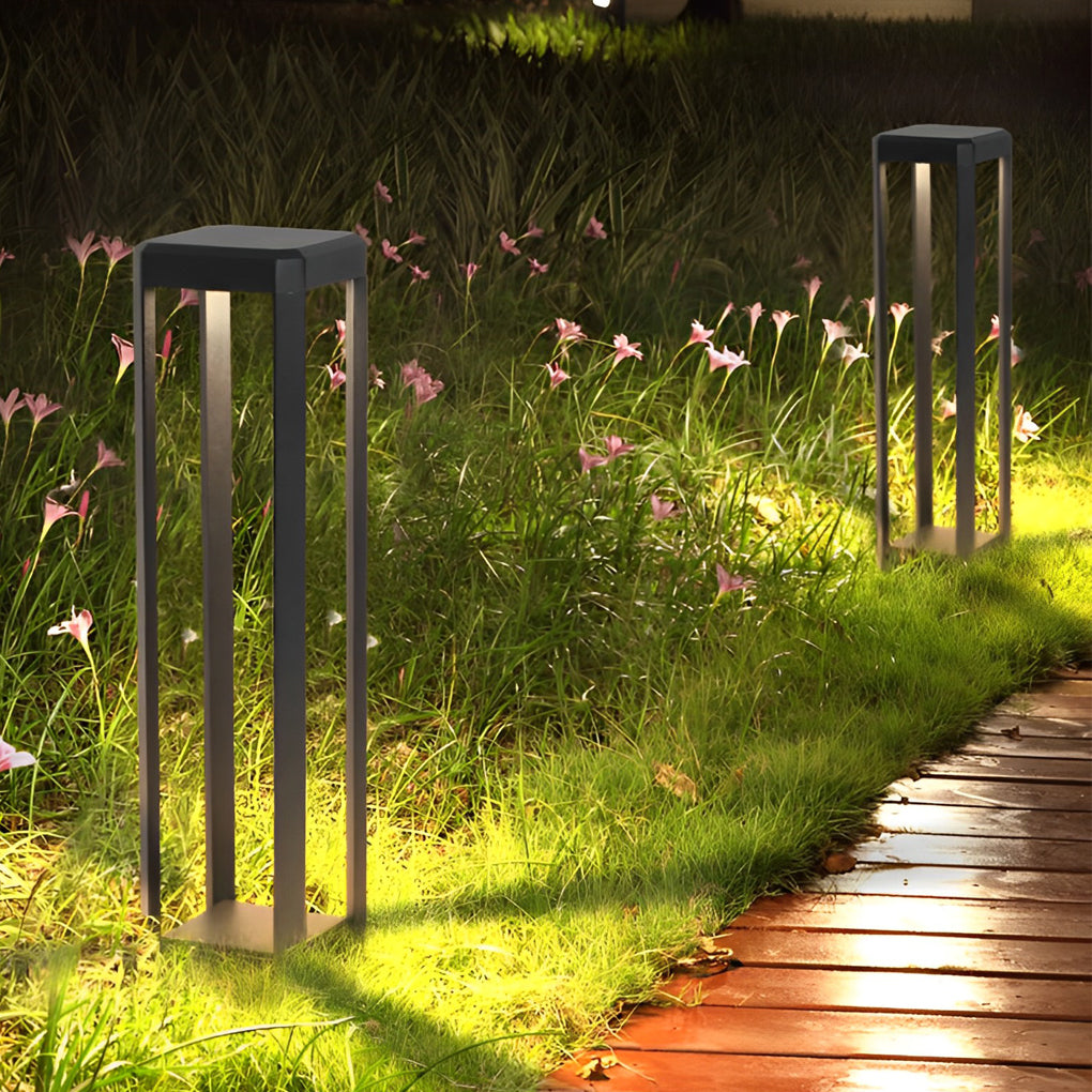 WINTHROP BLACK ALUMINUM SOLAR PATH LIGHTING
