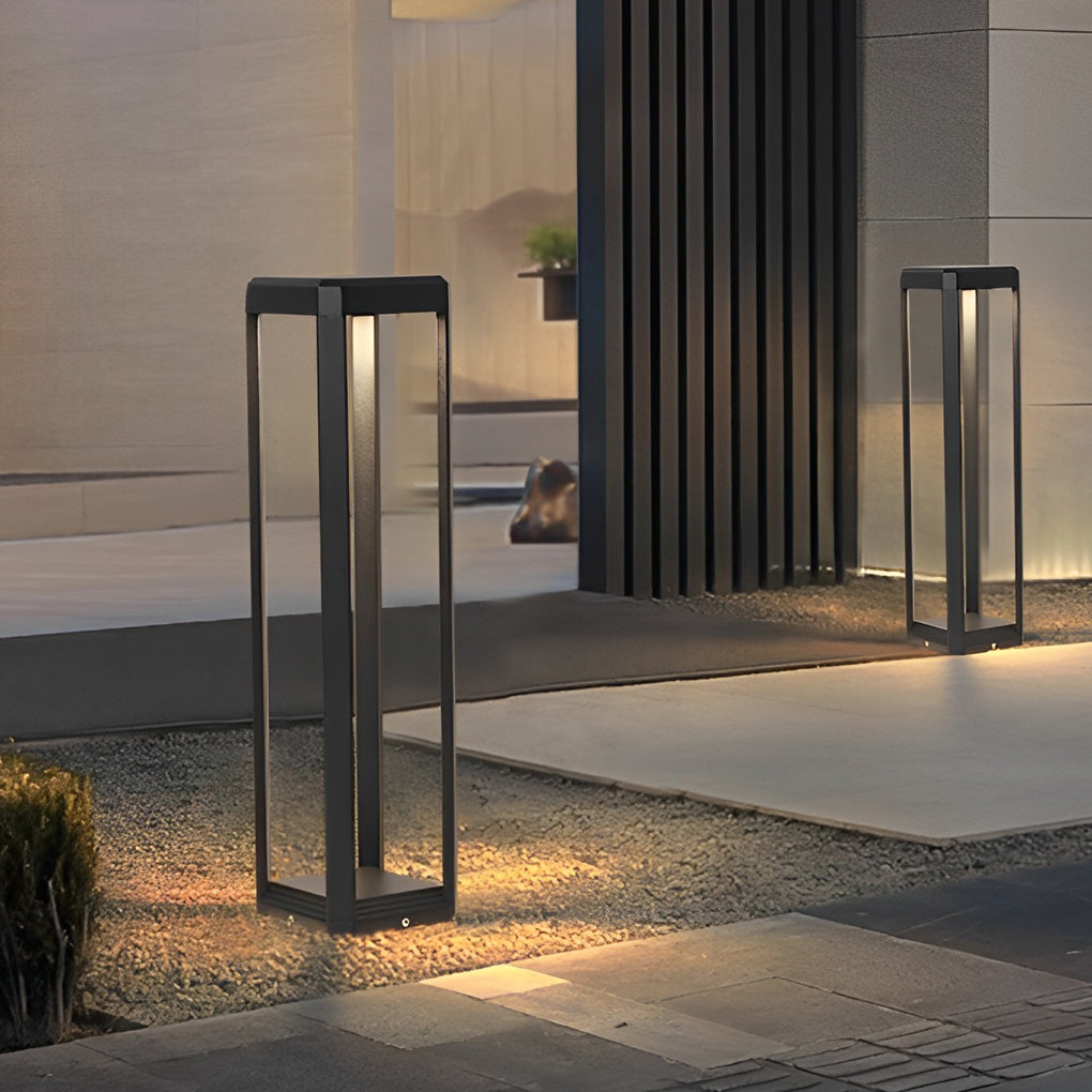WINTHROP BLACK ALUMINUM SOLAR PATH LIGHTING