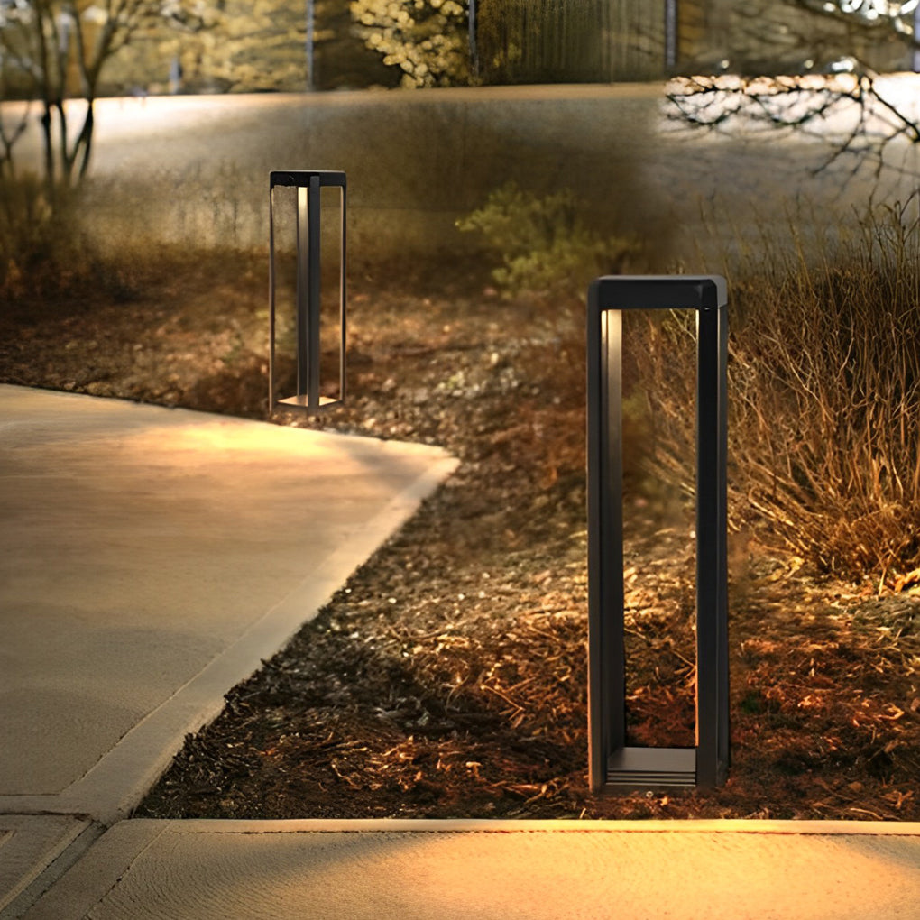 WINTHROP BLACK ALUMINUM SOLAR PATH LIGHTING