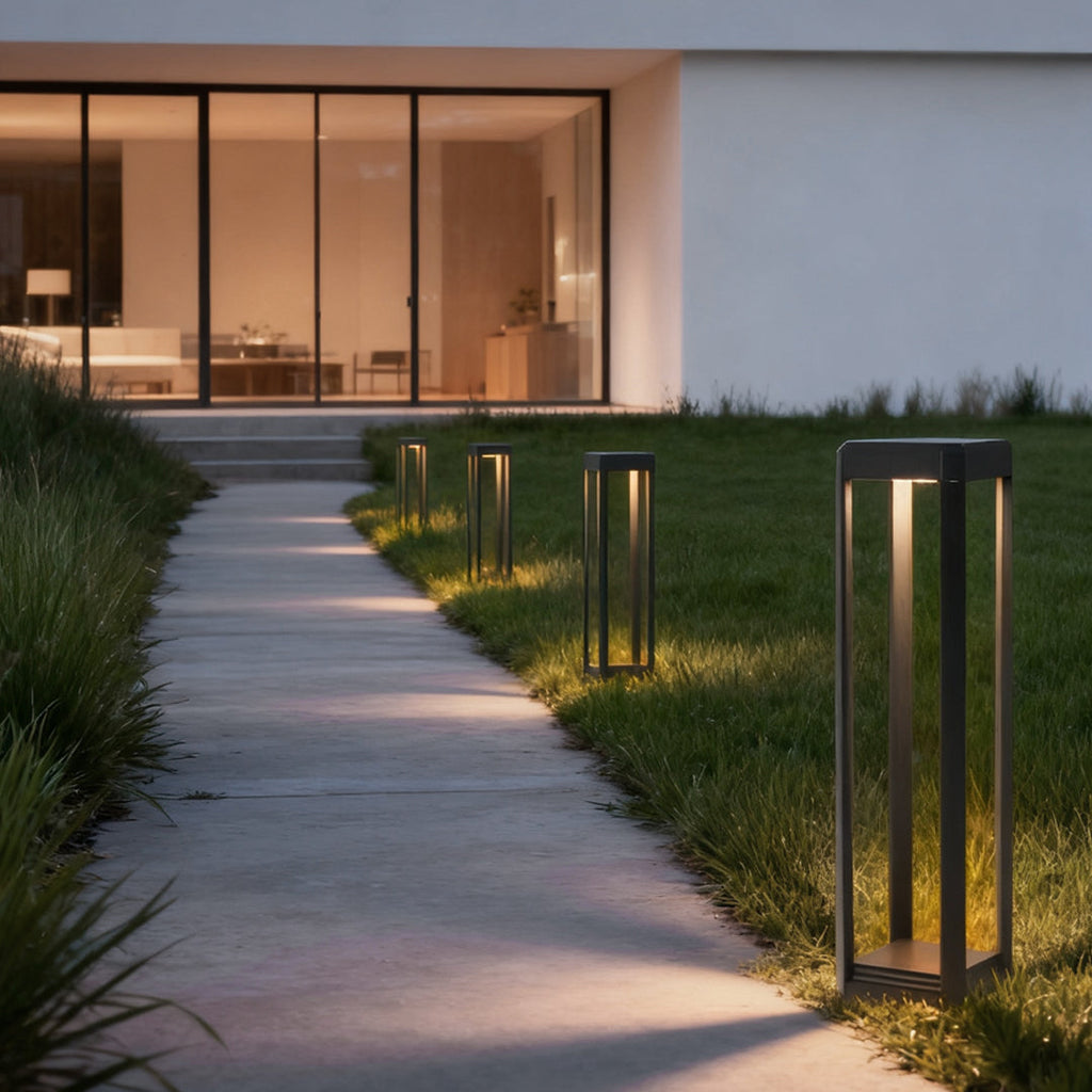 WINTHROP BLACK ALUMINUM SOLAR PATH LIGHTING
