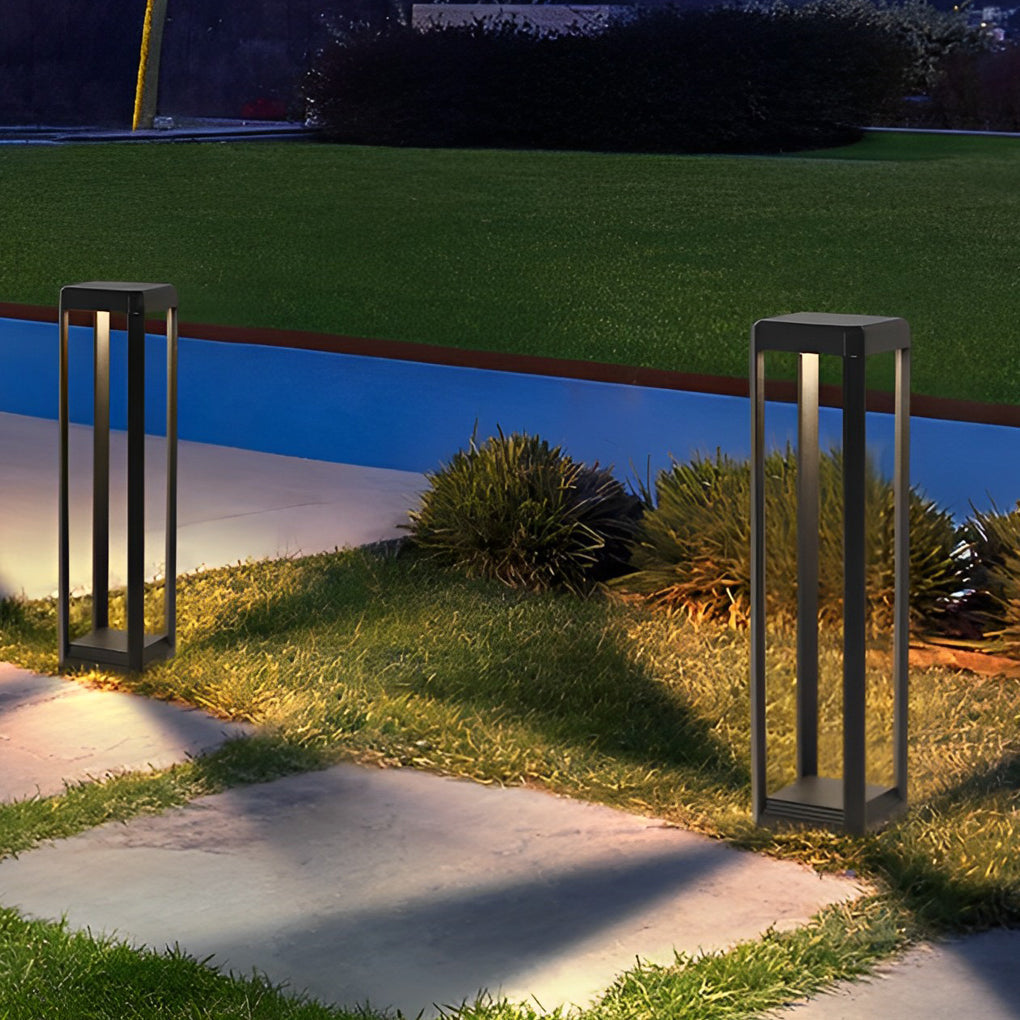 WINTHROP BLACK ALUMINUM SOLAR PATH LIGHTING