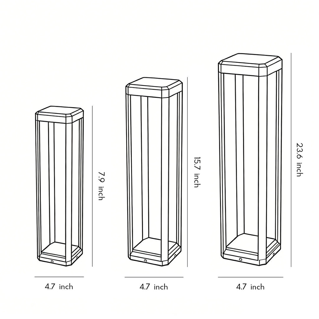 WINTHROP BLACK ALUMINUM SOLAR PATH LIGHTING