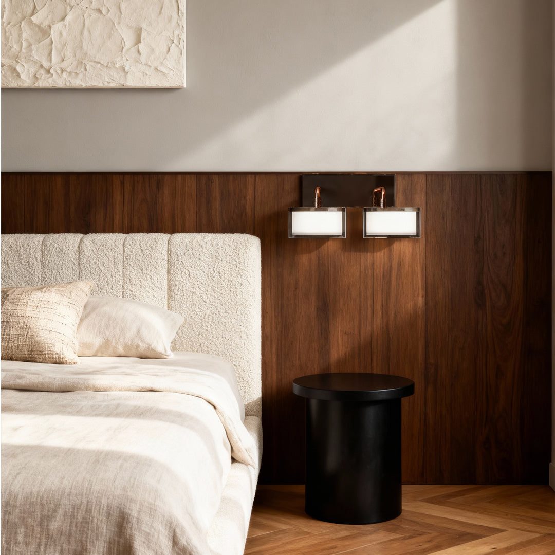 RAVENSDALE METAL ILLUMINATED WALL SCULPTURE LAMP