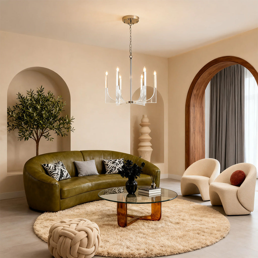 CHARLESTON CRYSTAL GLOBE CEILING LANTERN