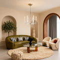 CHARLESTON CRYSTAL GLOBE CEILING LANTERN