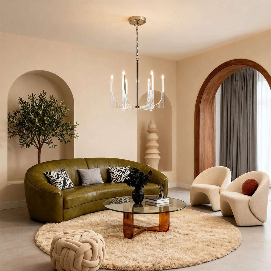 CHARLESTON CRYSTAL GLOBE CEILING LANTERN
