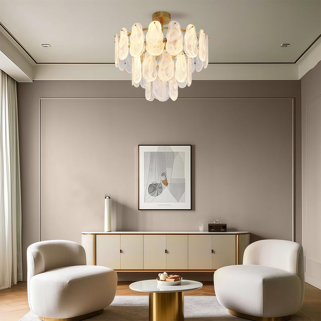 BRAMBLETON COPPER & GLASS SUSPENDED LIGHTING