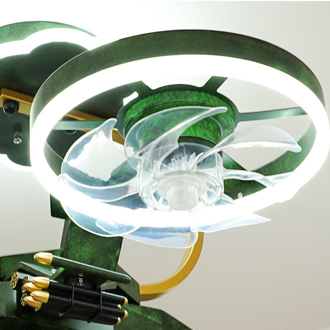 WINDSOR AVIATOR KIDS' CEILING FAN LIGHT WITH LED ILLUMINATION