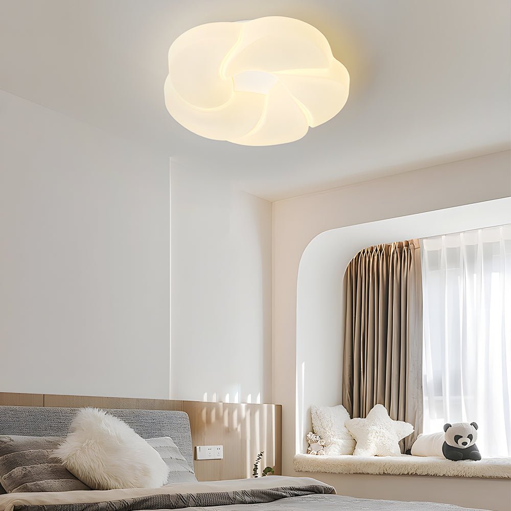 CHARLTON PETAL WHITE LED CEILING LIGHT WITH DIMMABLE THREE-STEP BRIGHTNESS
