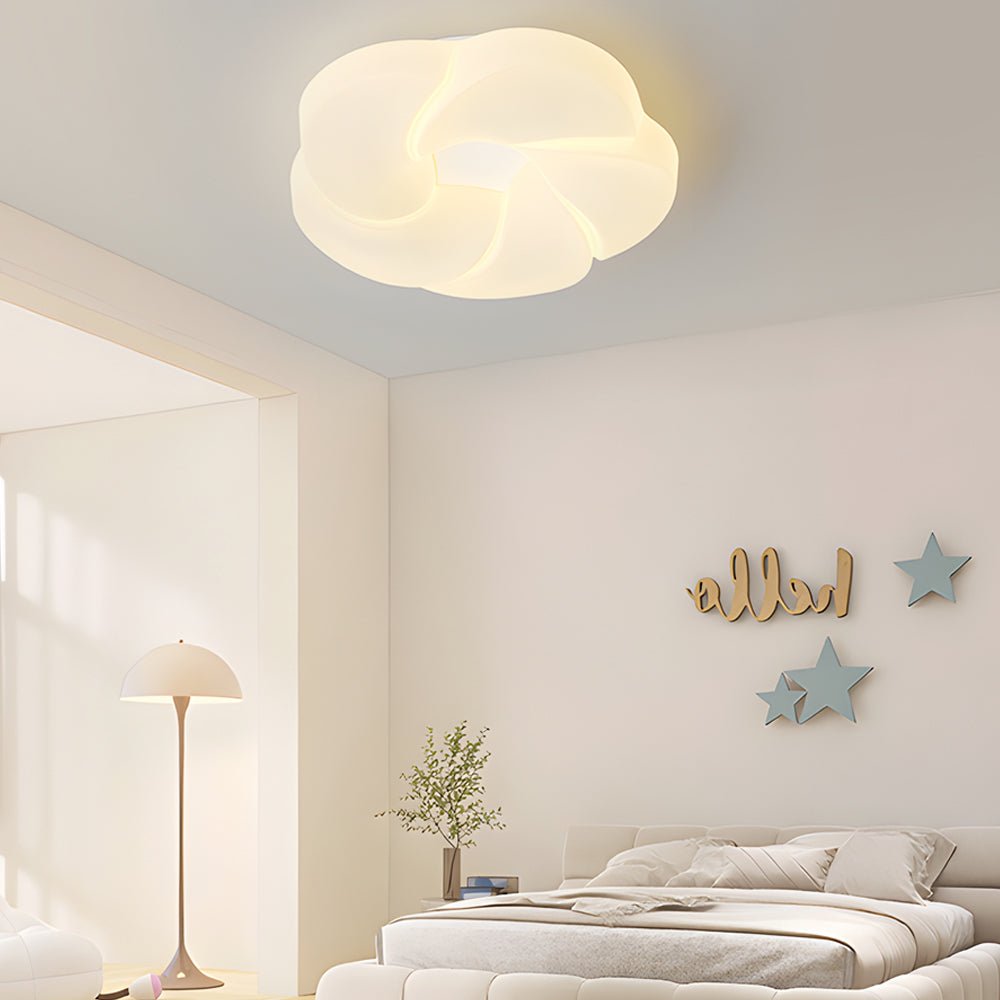 CHARLTON PETAL WHITE LED CEILING LIGHT WITH DIMMABLE THREE-STEP BRIGHTNESS