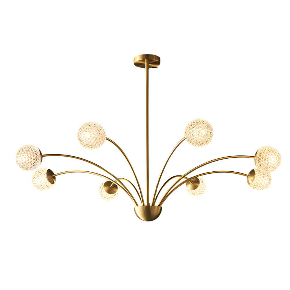 CHARLESTON CRYSTAL ORB EIGHT-LIGHT CHANDELIER