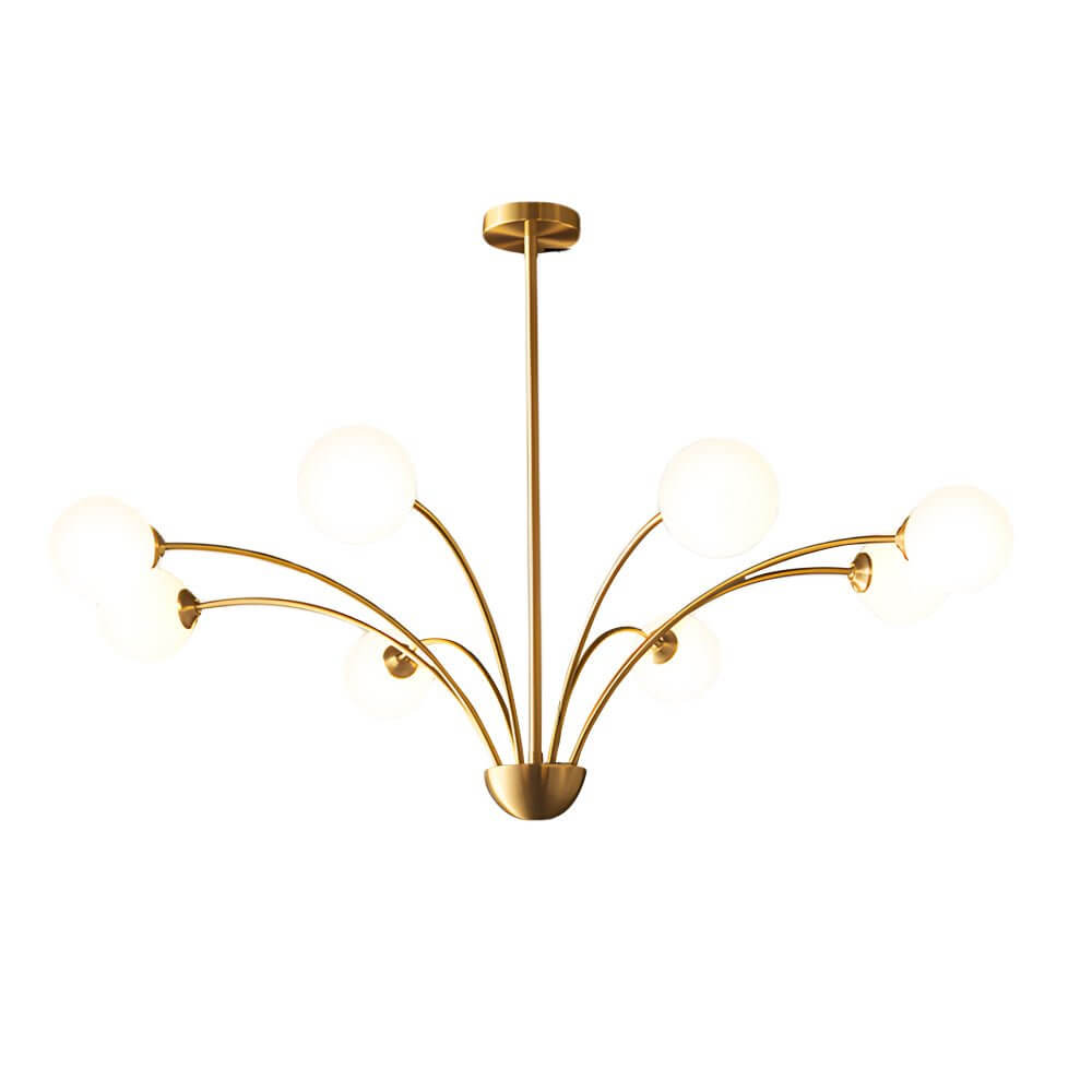 CHARLESTON CRYSTAL ORB EIGHT-LIGHT CHANDELIER