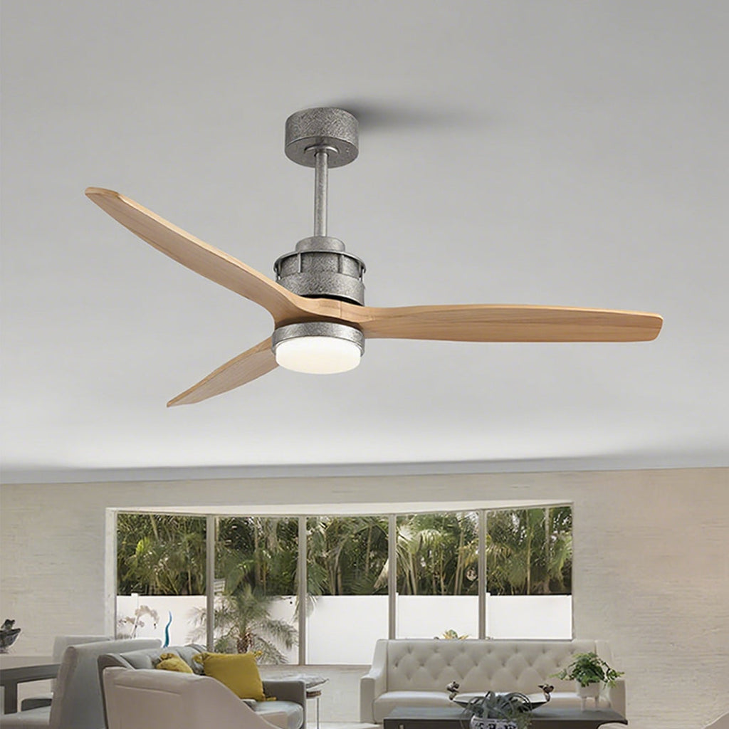 WILLOUGHBY TRIO WOODEN CEILING FAN WITH ILLUMINATION REMOTE"  
2. "BRAMBLEWOOD TRIFECTA LIGHTED CEILING FAN WITH WIRELESS CONTROL"  
3. "PENROSE THREE-BLADE WOODEN FAN WITH INTEGRATED LIGHT AND REMOTE"  
4. "DORCHESTER WOODEN FANDANGLE WITH REMOTE-CONTROL