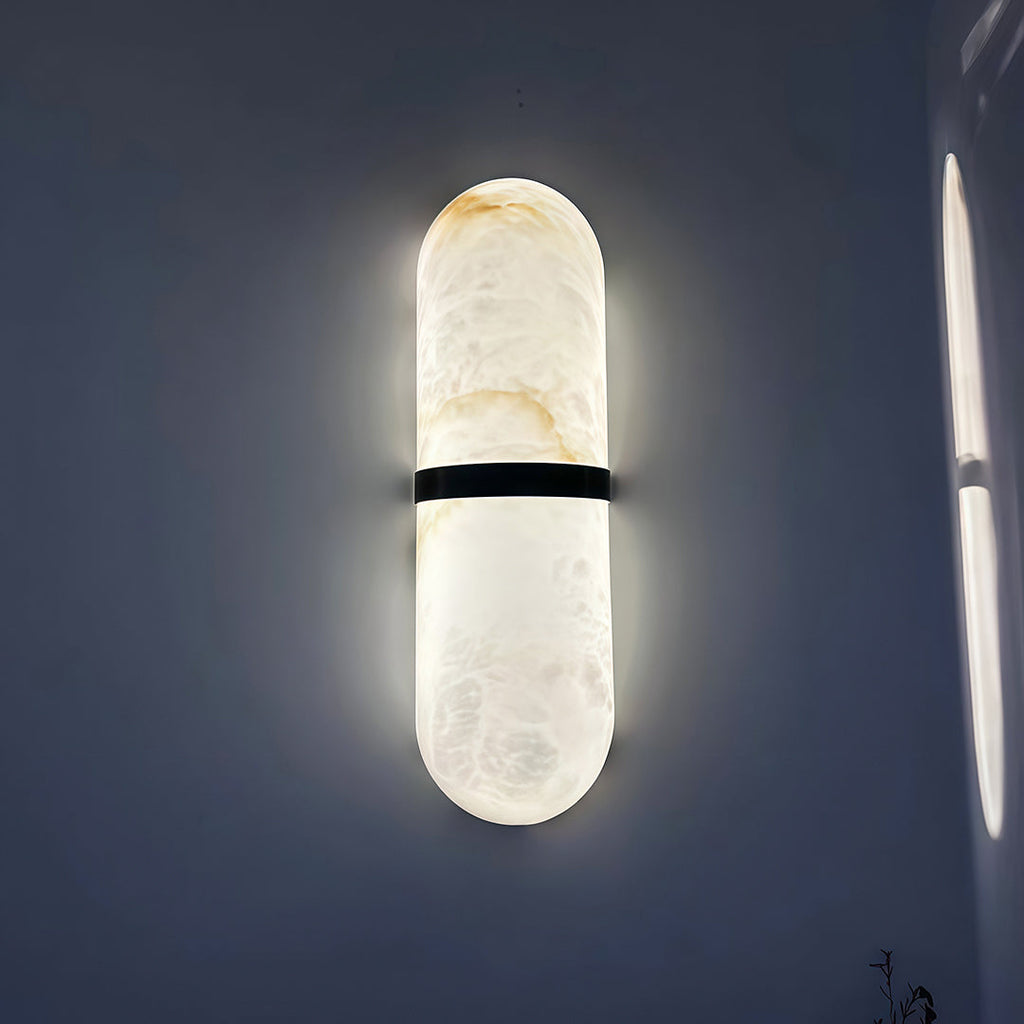 FENWICK MARBLE GLOBE LED WALL SCONCE
