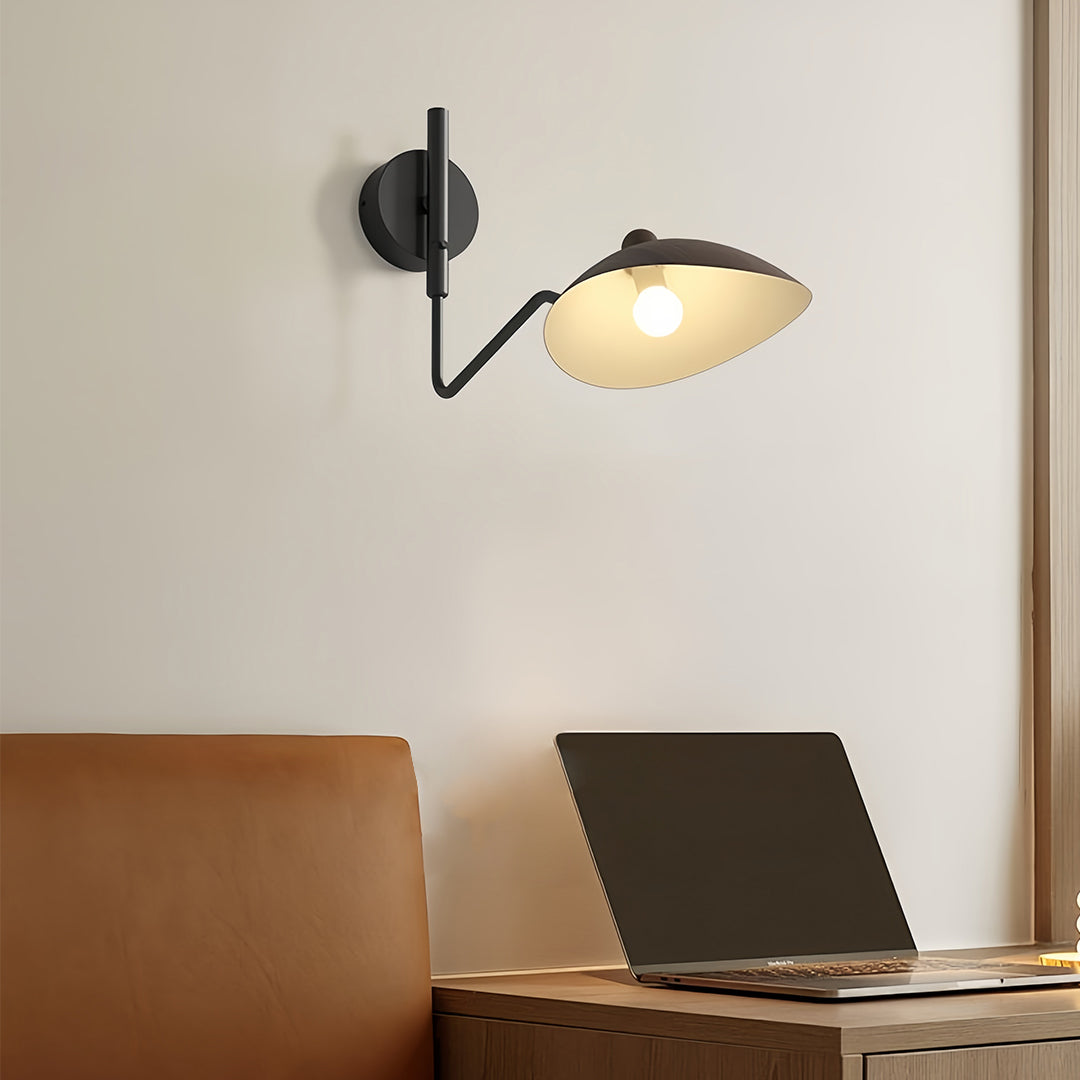 FENWICK SWINGING ARM INDUSTRIAL WALL LAMP