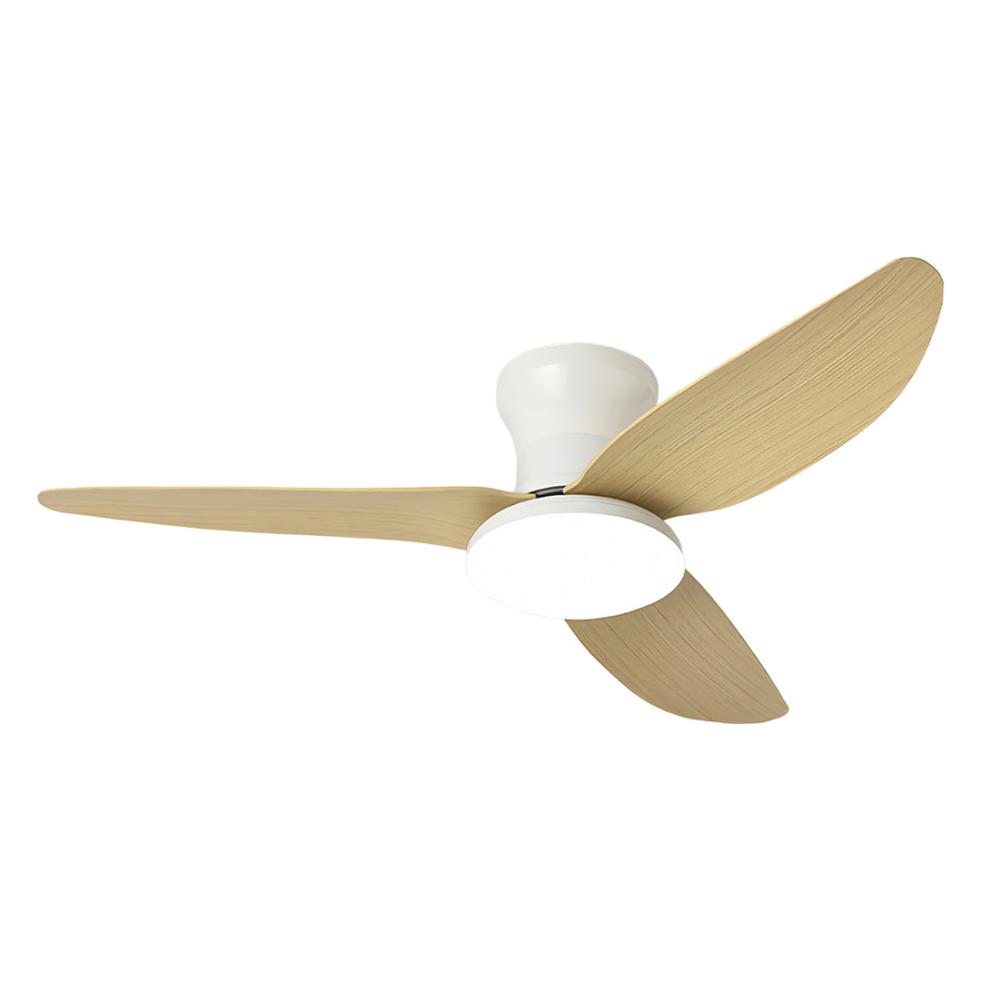 WINDSOR WHISPER 3-BLADE CEILING FAN WITH DIMMABLE LIGHT AND REMOTE CONTROL