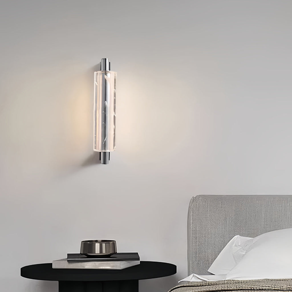 WINTHROP GEOMETRIC METAL SCULPTURE WITH ILLUMINATED CRYSTAL ACCENTS