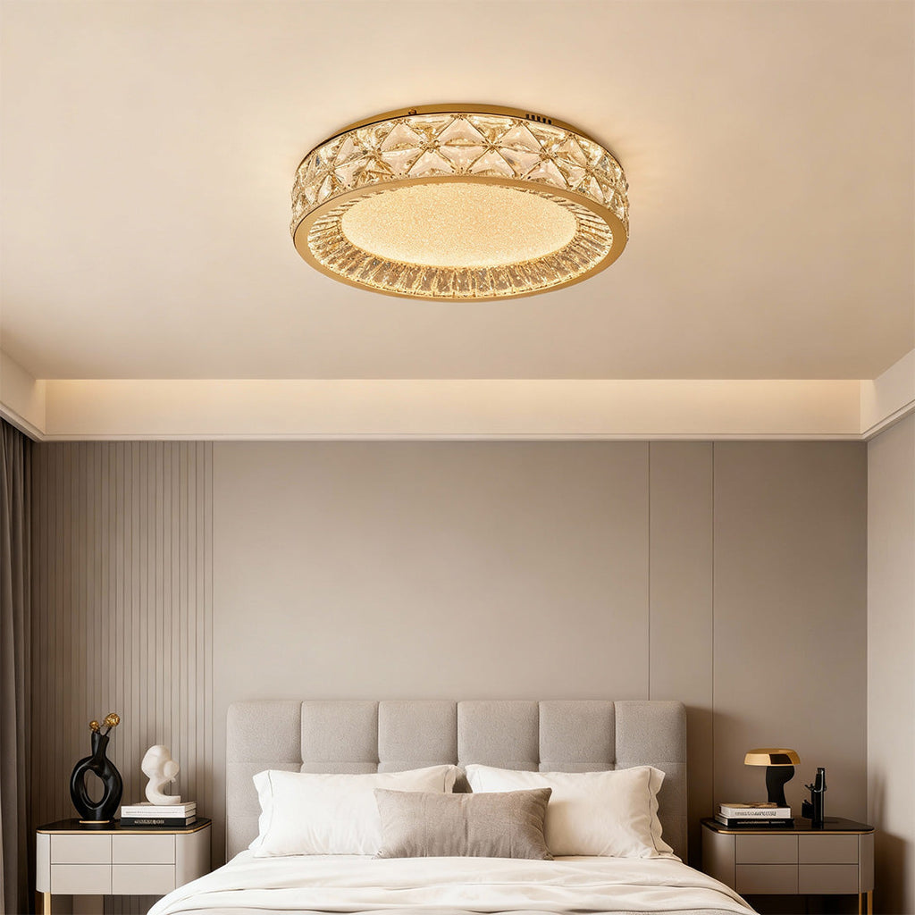 WINDSOR CRYSTAL FRESCO FLUSH LIGHT