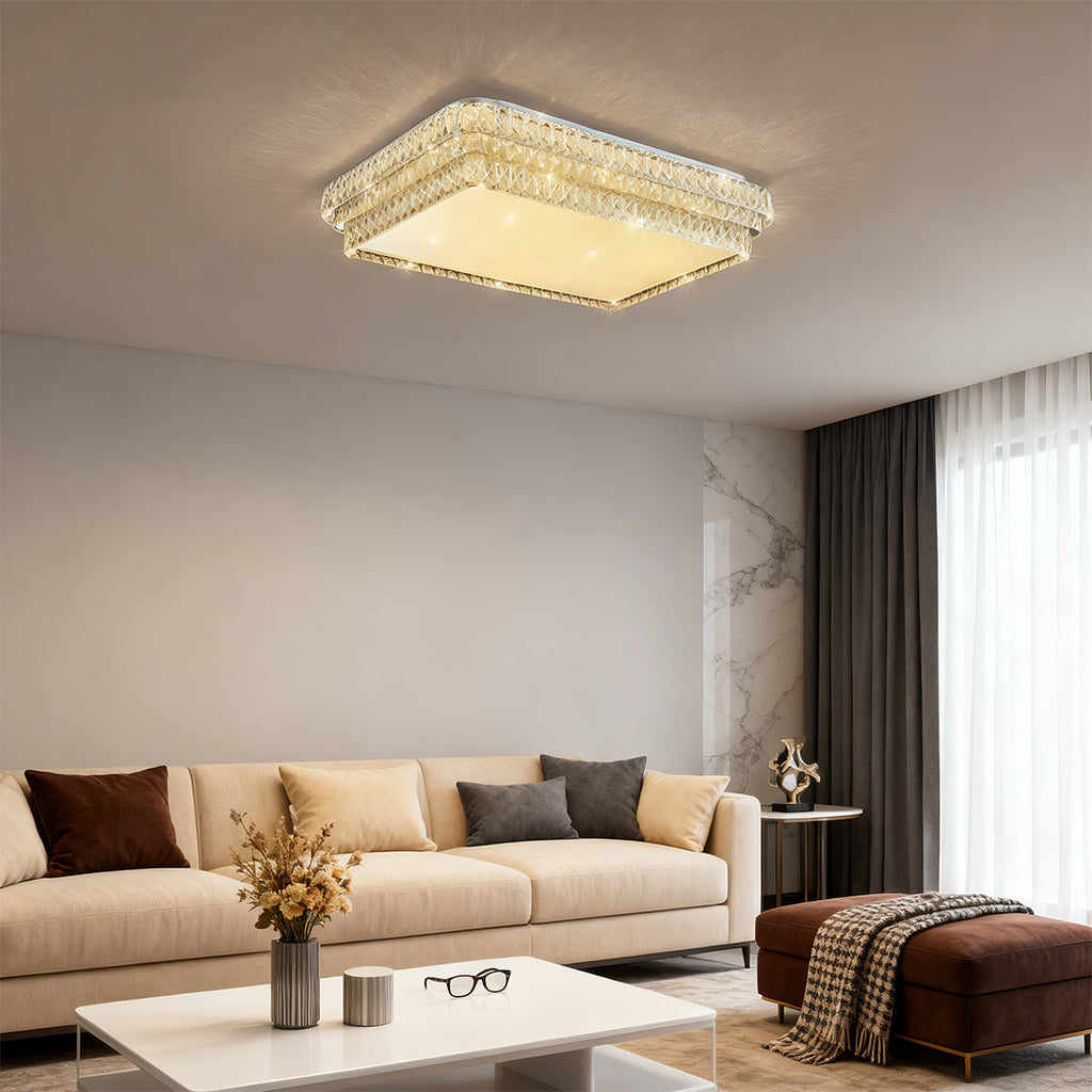 WINTHROP CRYSTAL EMBEDDED LED CEILING LANTERN