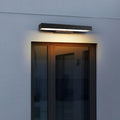 RAVENHALL BLACK RECTANGULAR OUTDOOR LED WALL SCONCE