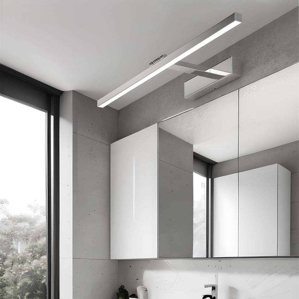 WHITBY STAINLESS STEEL VANITY ILLUMINATOR WITH LED ACCENT STRIP