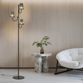 WHITBY BLACK MODERNIST FLOOR LANTERN