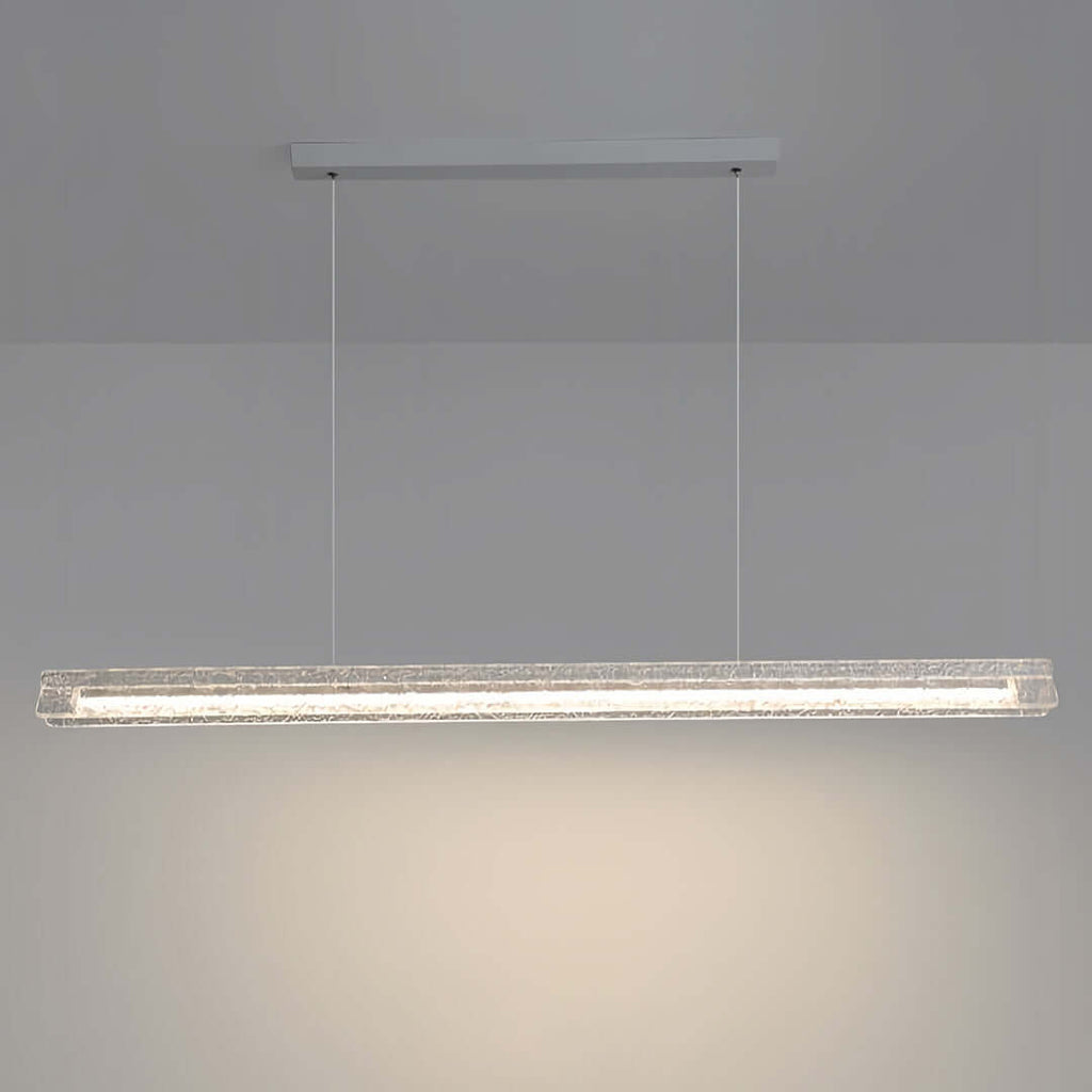 WINDSOR FROSTED ACRYLIC ISLAND PENDANT LIGHT