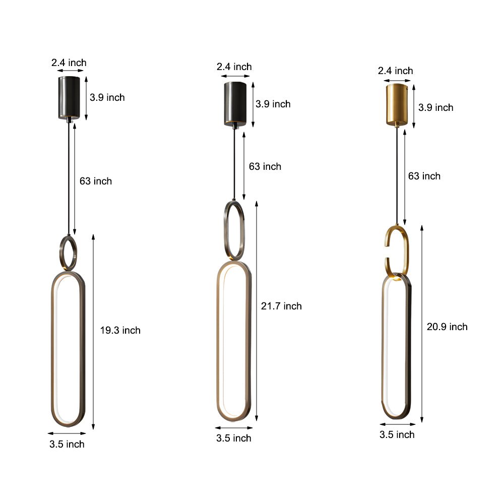 CHARLESTON COPPER OVAL DIMMER PENDANT LIGHT