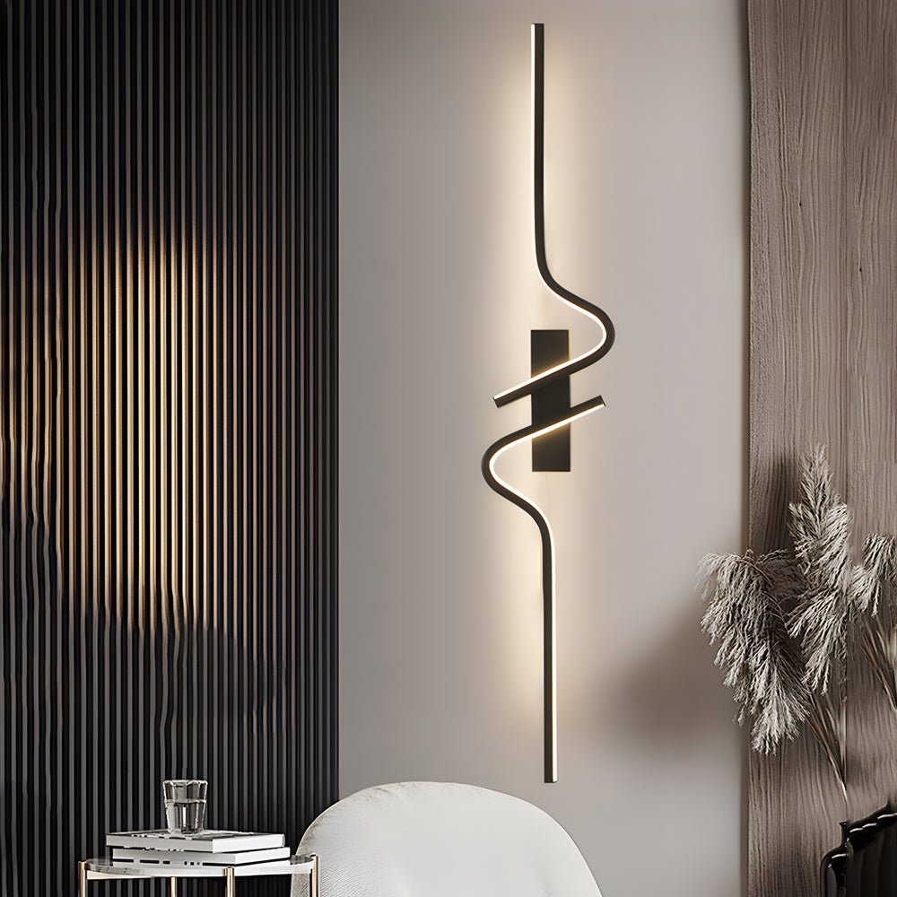 FENWICK SLIMLINE CURVED ALUMINUM WALL SCONCE