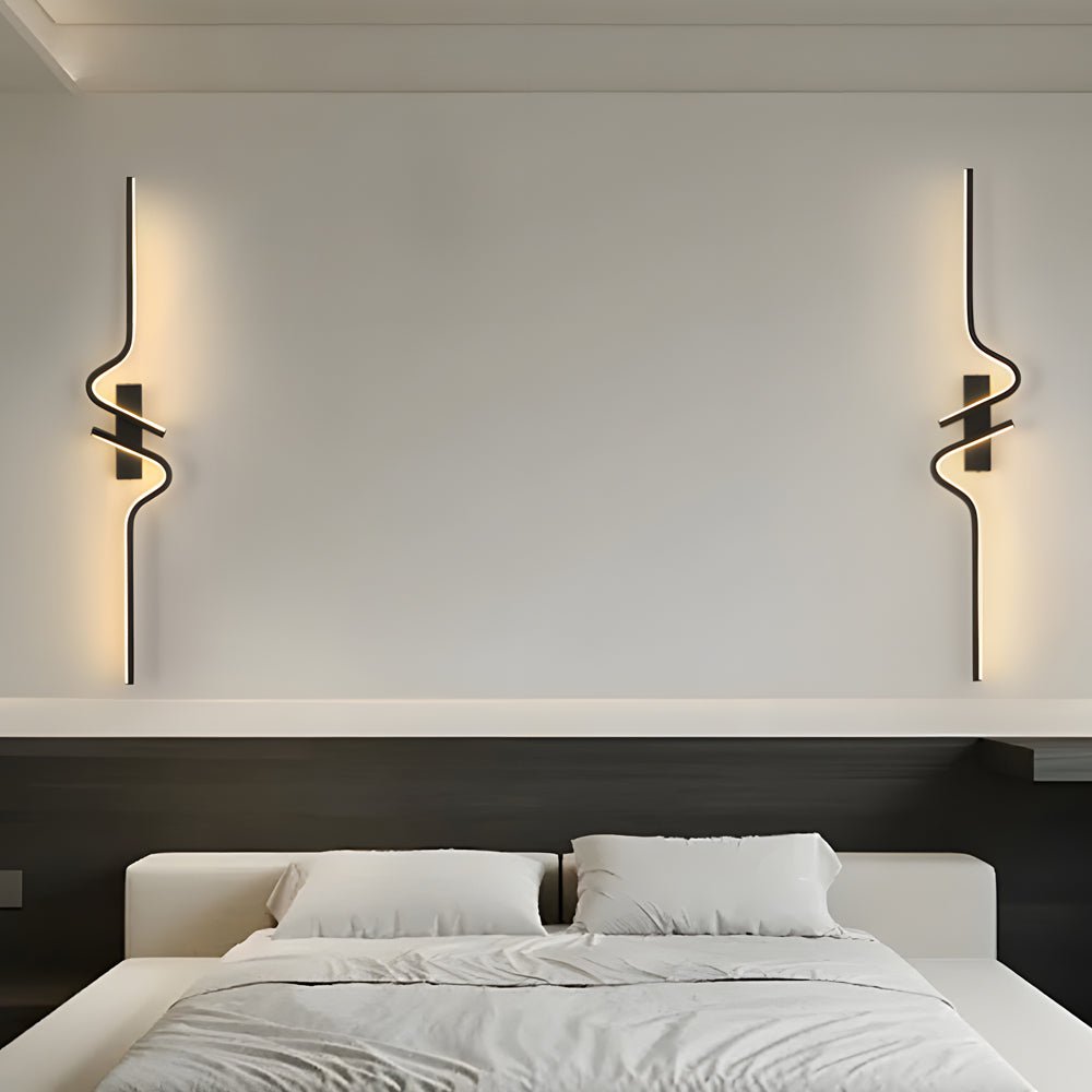 FENWICK SLIMLINE CURVED ALUMINUM WALL SCONCE