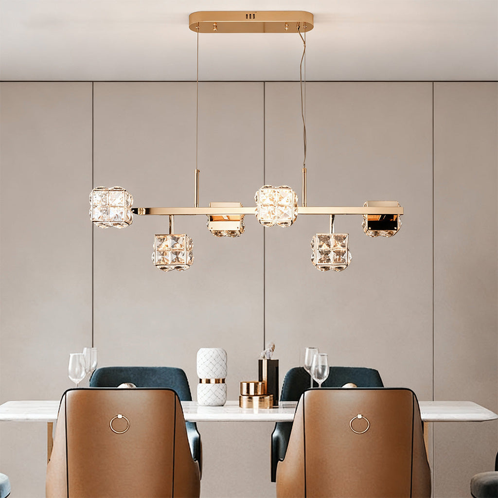 WINTHORPE CRYSTAL CUBE CEILING LANTERN