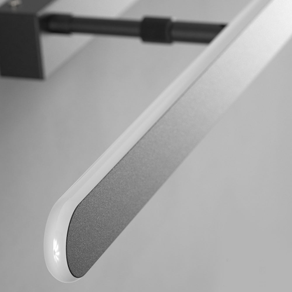 RAVENHURST MATTE BLACK LED BATHROOM ILLUMINATION BAR WITH ACRYLIC ACCENT