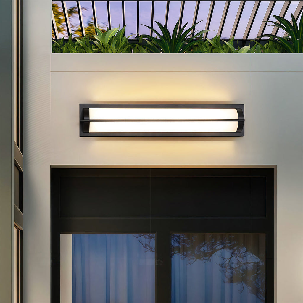 RAVENHURST NIGHTS BLACK MODERN OUTDOOR SCONCE LANTERN