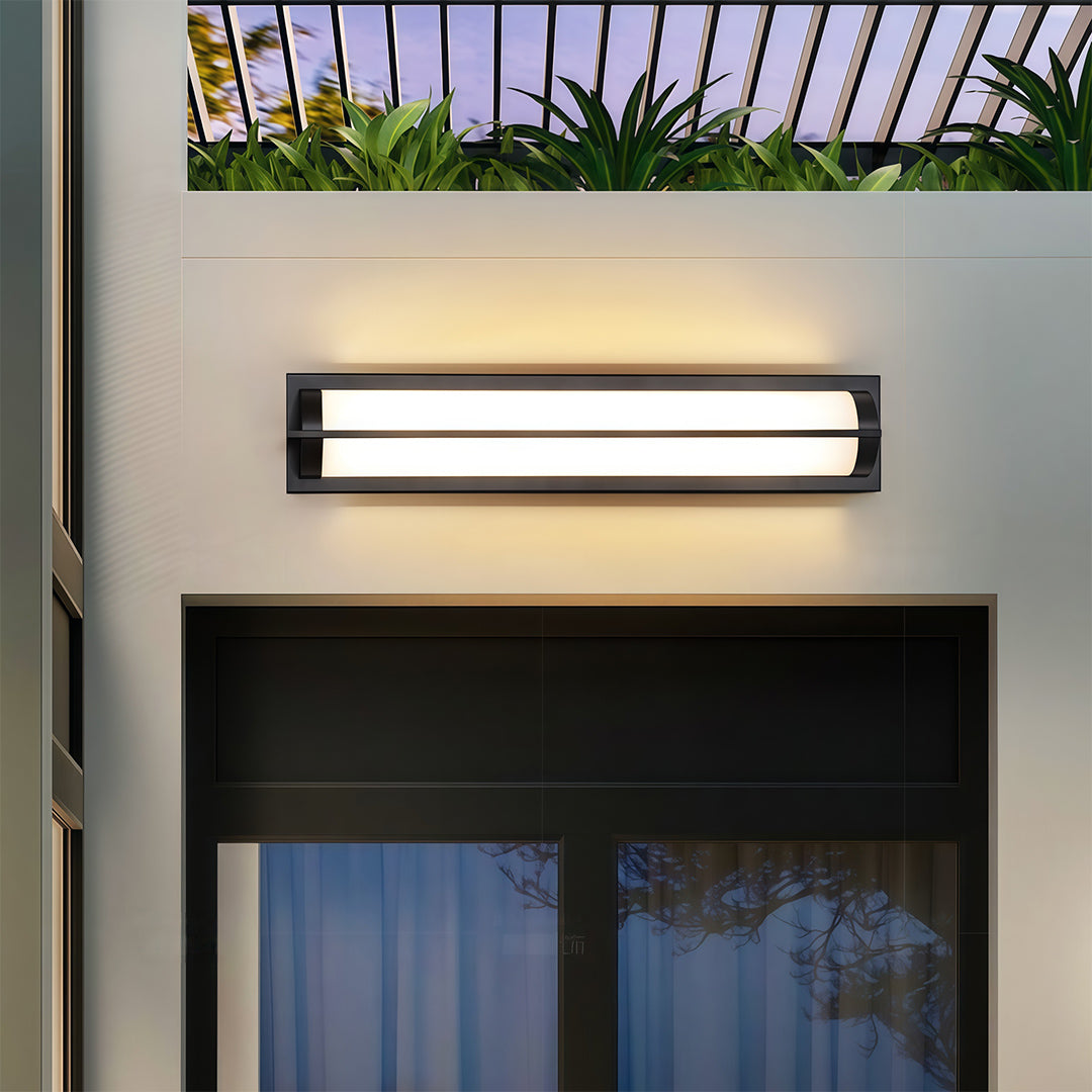 RAVENHURST NIGHTS BLACK MODERN OUTDOOR SCONCE LANTERN