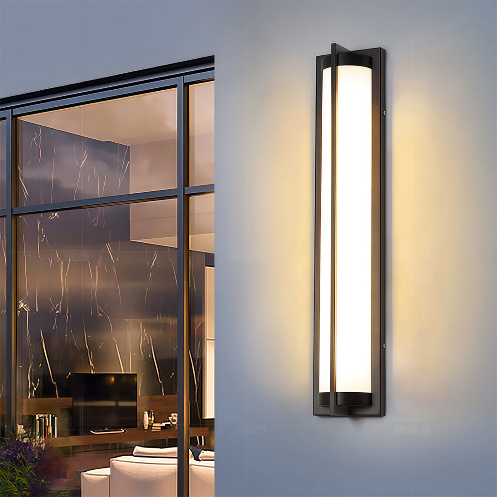 RAVENHURST NIGHTS BLACK MODERN OUTDOOR SCONCE LANTERN