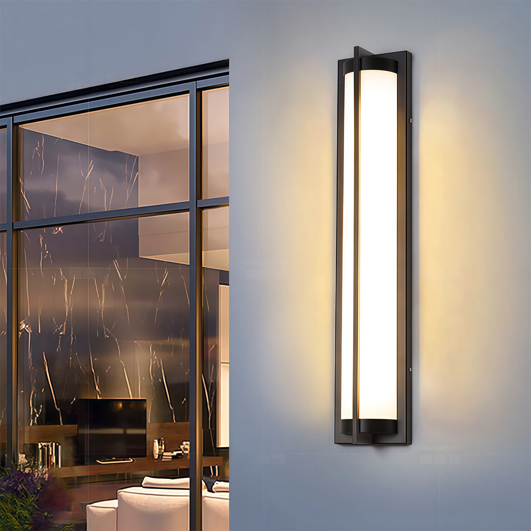 RAVENHURST NIGHTS BLACK MODERN OUTDOOR SCONCE LANTERN