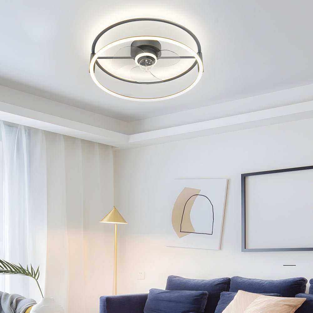 WINTHORPE INNOVATIVE DIMMABLE CEILING FAN LIGHT WITH BLADLESS DESIGN