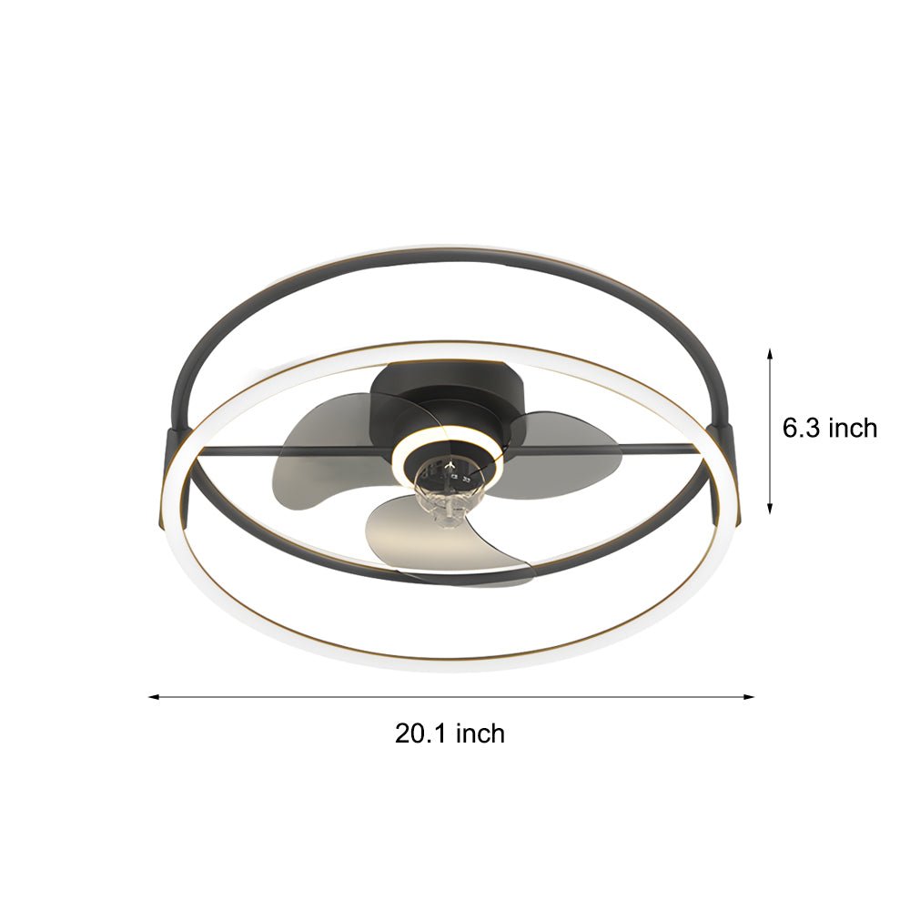 WINTHORPE INNOVATIVE DIMMABLE CEILING FAN LIGHT WITH BLADLESS DESIGN