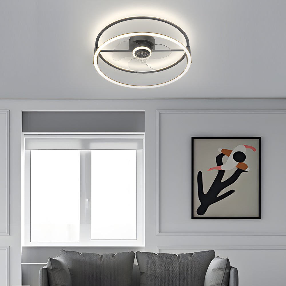 WINTHORPE INNOVATIVE DIMMABLE CEILING FAN LIGHT WITH BLADLESS DESIGN