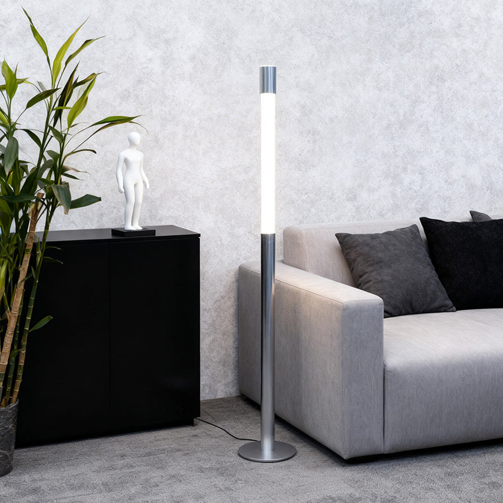 WINTHROP GRAY MINIMALIST FLOOR LAMP WITH INNOVATIVE DESIGN